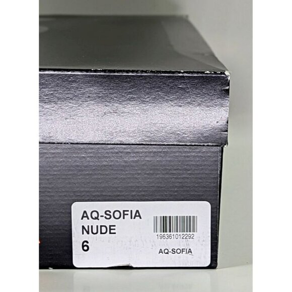 Aqua Women's Sofia Nude Woven Slide Sandals Size 6 (MSRP $108) - Picture 5 of 7